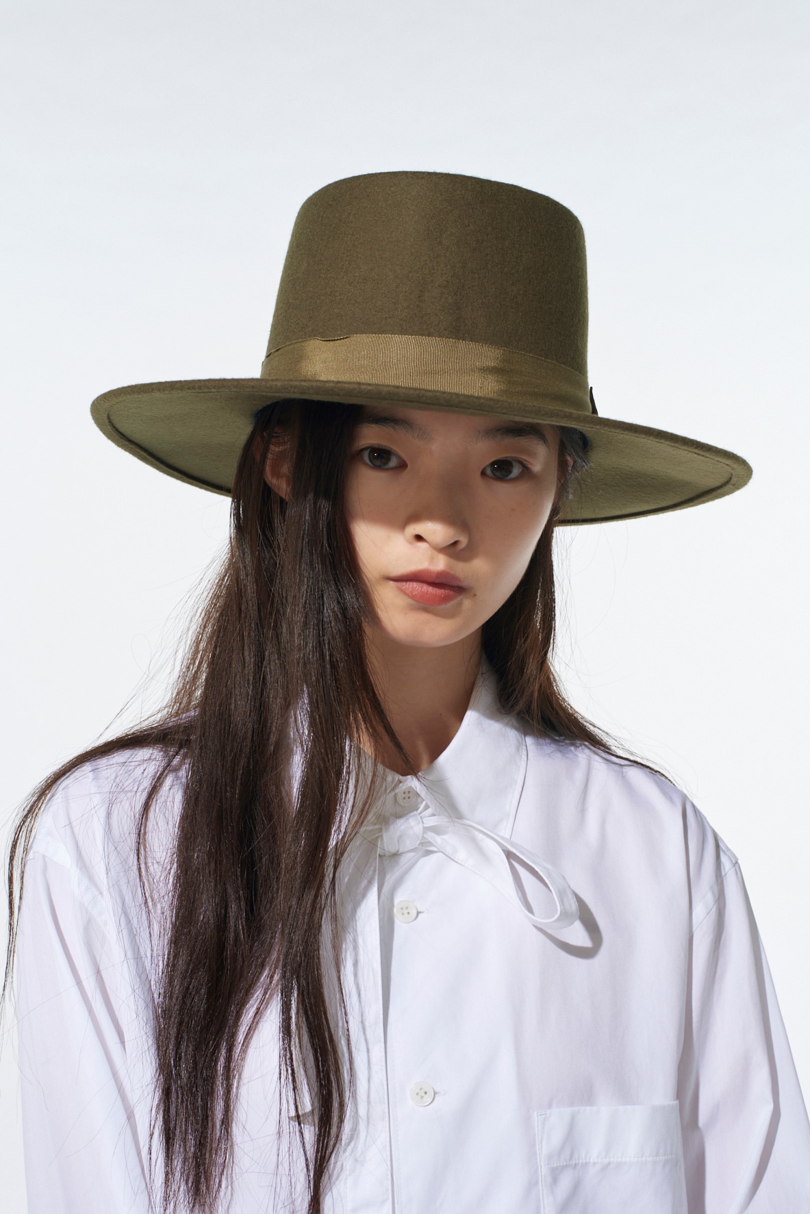WOOL FELT WIDE BRIM HAT
