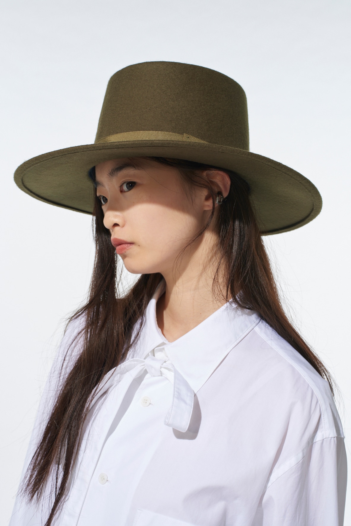 WOOL FELT WIDE BRIM HAT