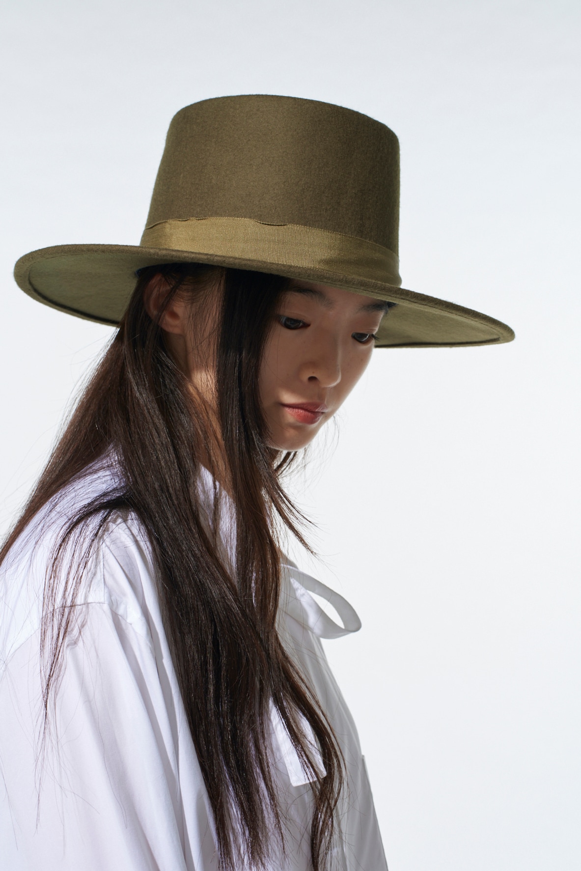 WOOL FELT WIDE BRIM HAT