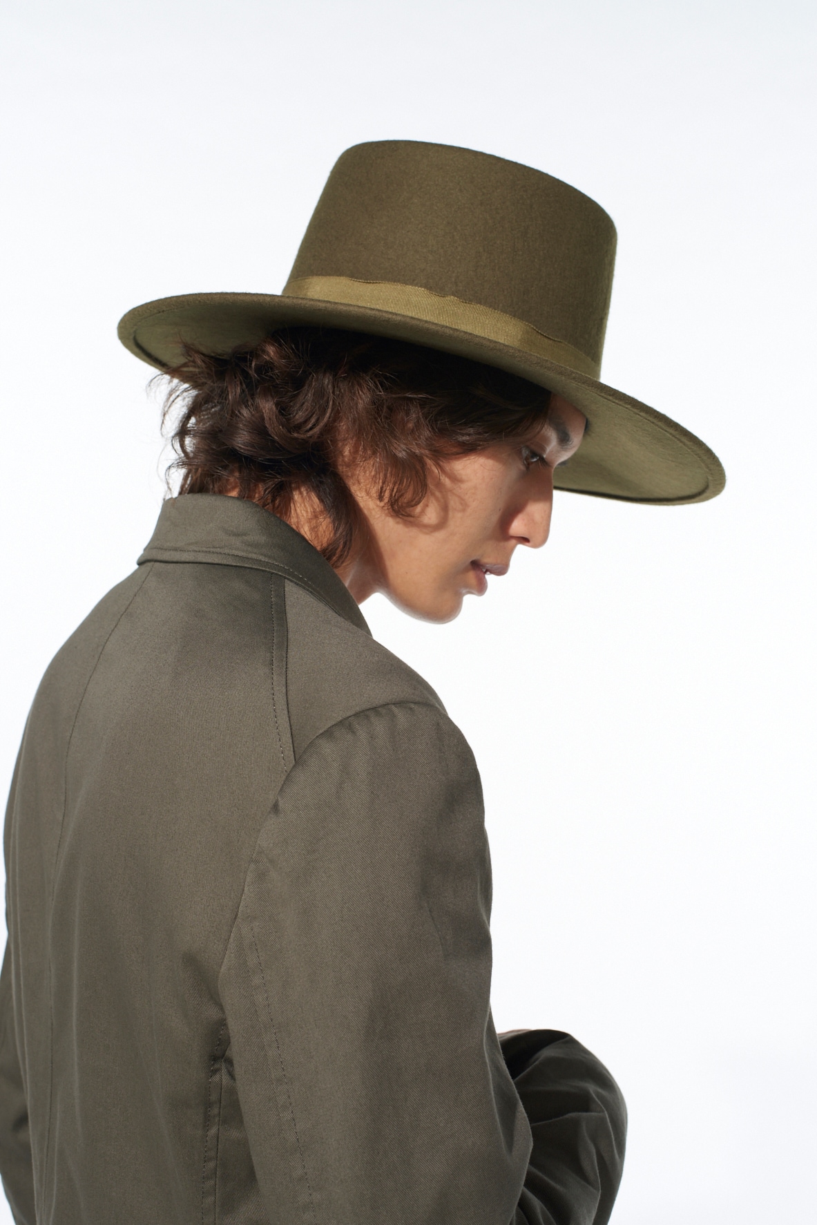 WOOL FELT WIDE BRIM HAT