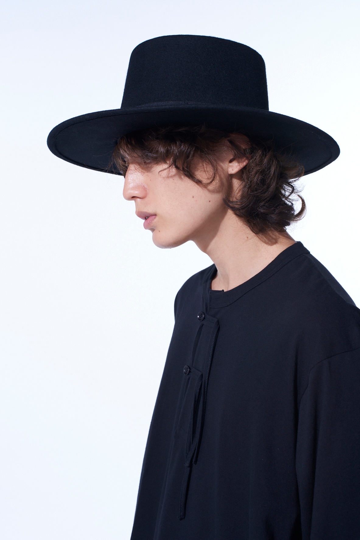 WOOL FELT WIDE BRIM HAT