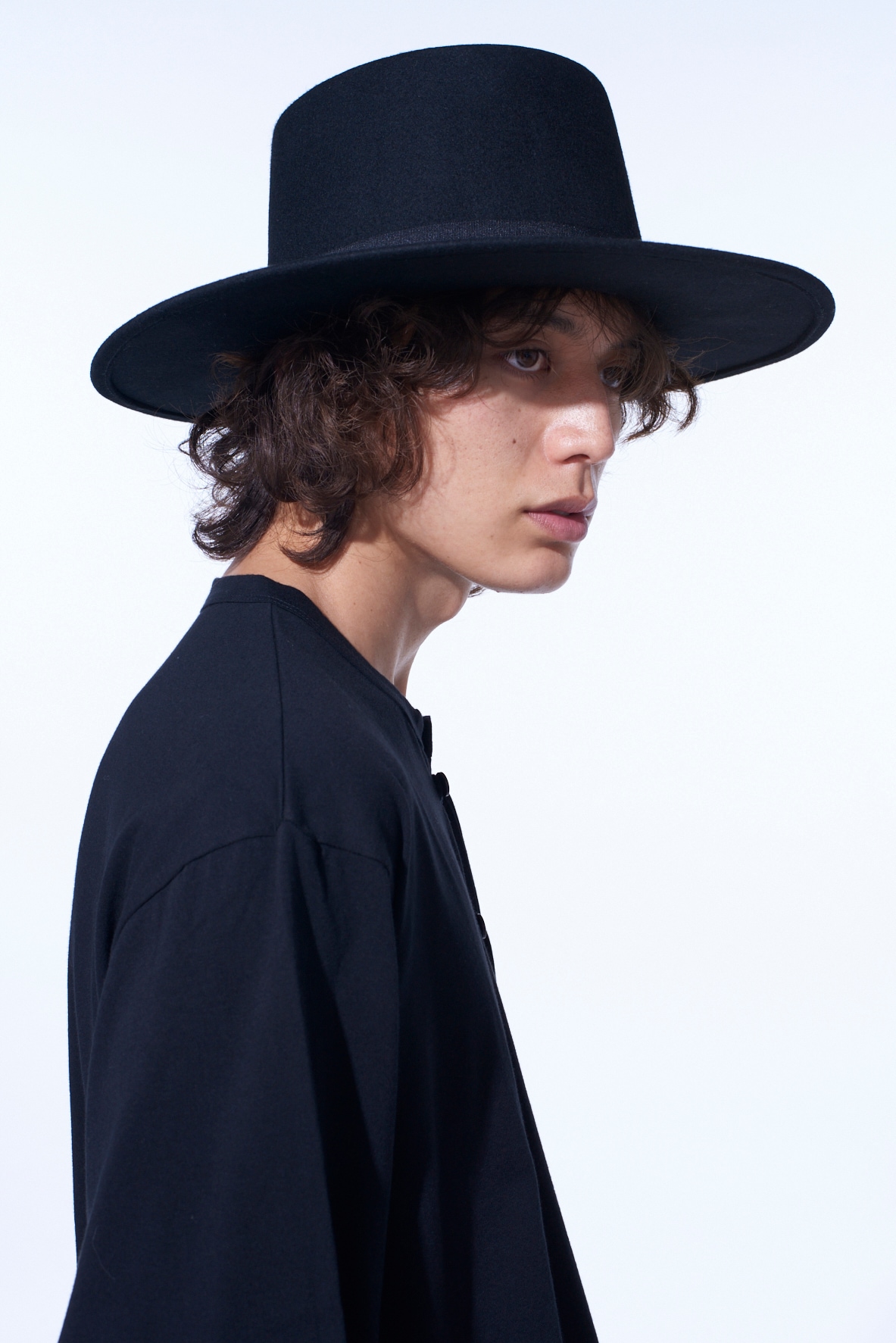 WOOL FELT WIDE BRIM HAT