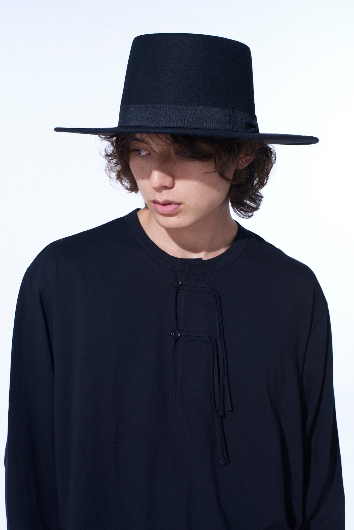 WOOL FELT WIDE BRIM HAT