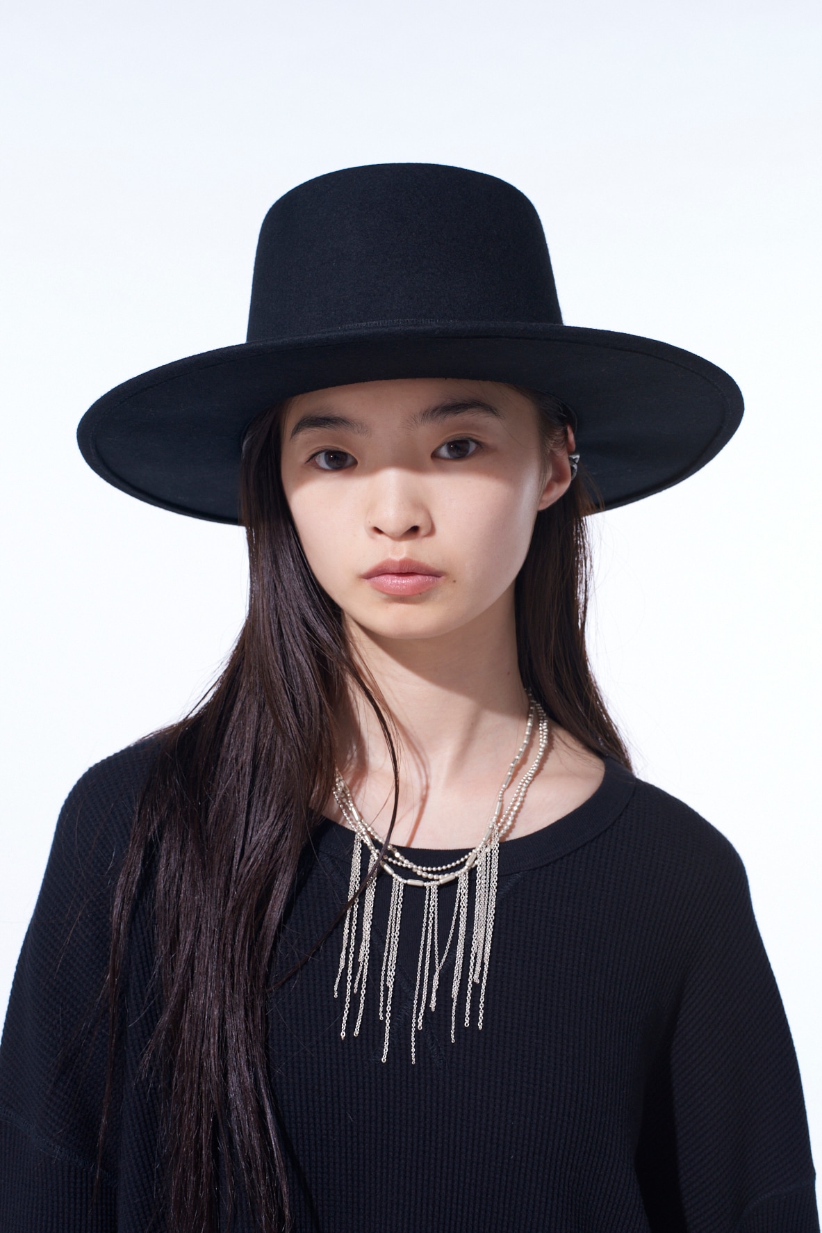 WOOL FELT WIDE BRIM HAT