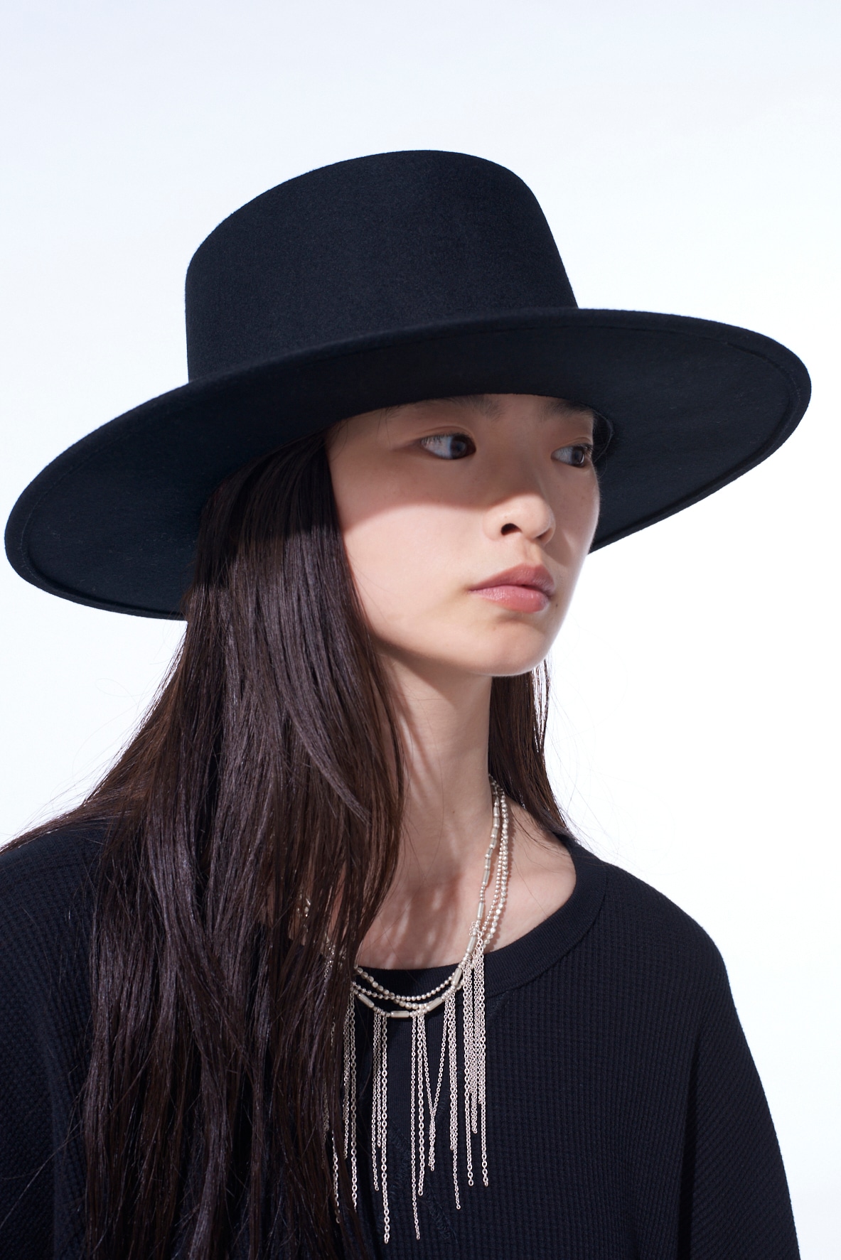 WOOL FELT WIDE BRIM HAT