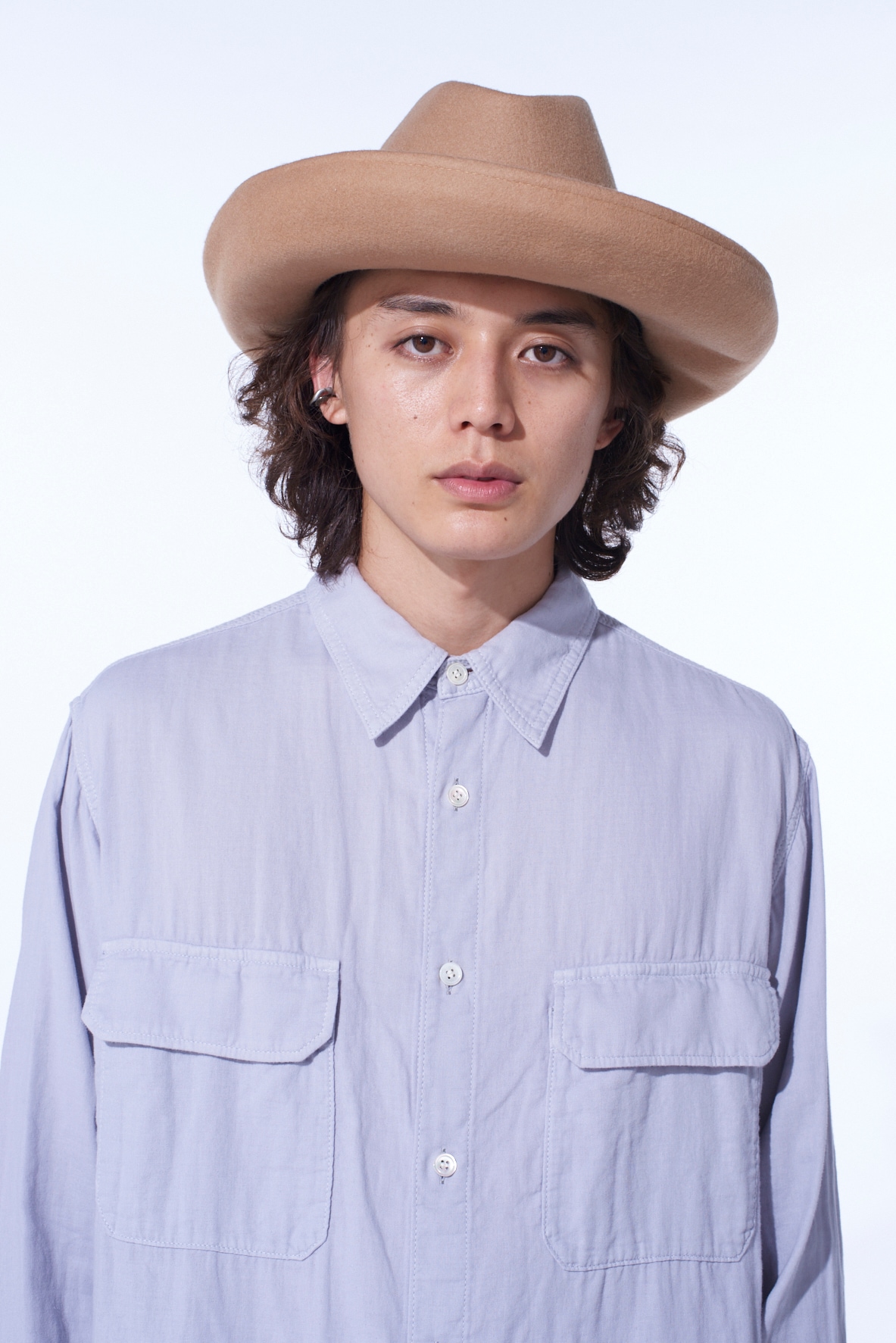 WOOL FELT ROLLABLE BRIM MOUNTAIN HAT