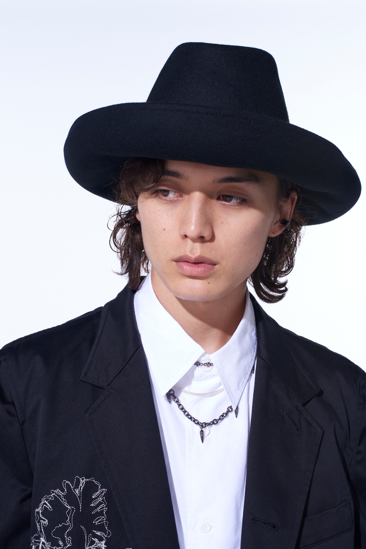 WOOL FELT ROLLABLE BRIM MOUNTAIN HAT