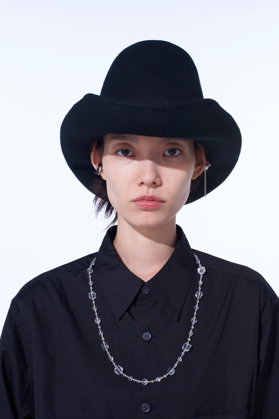 WOOL FELT ROLLABLE BRIM MOUNTAIN HAT