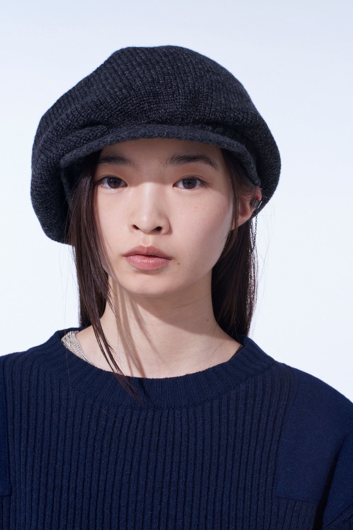 WOOL NYLON KNIT CASQUETTE