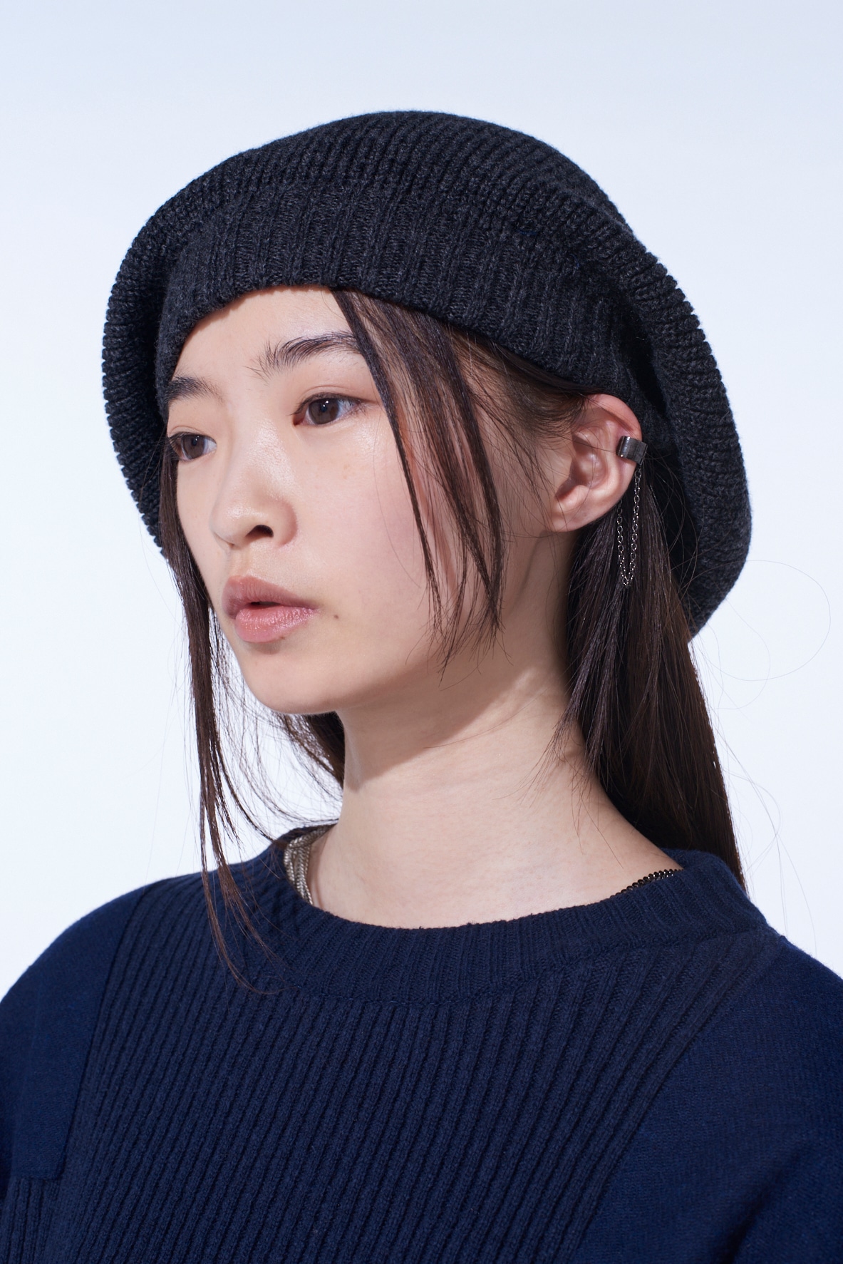 WOOL NYLON KNIT CASQUETTE