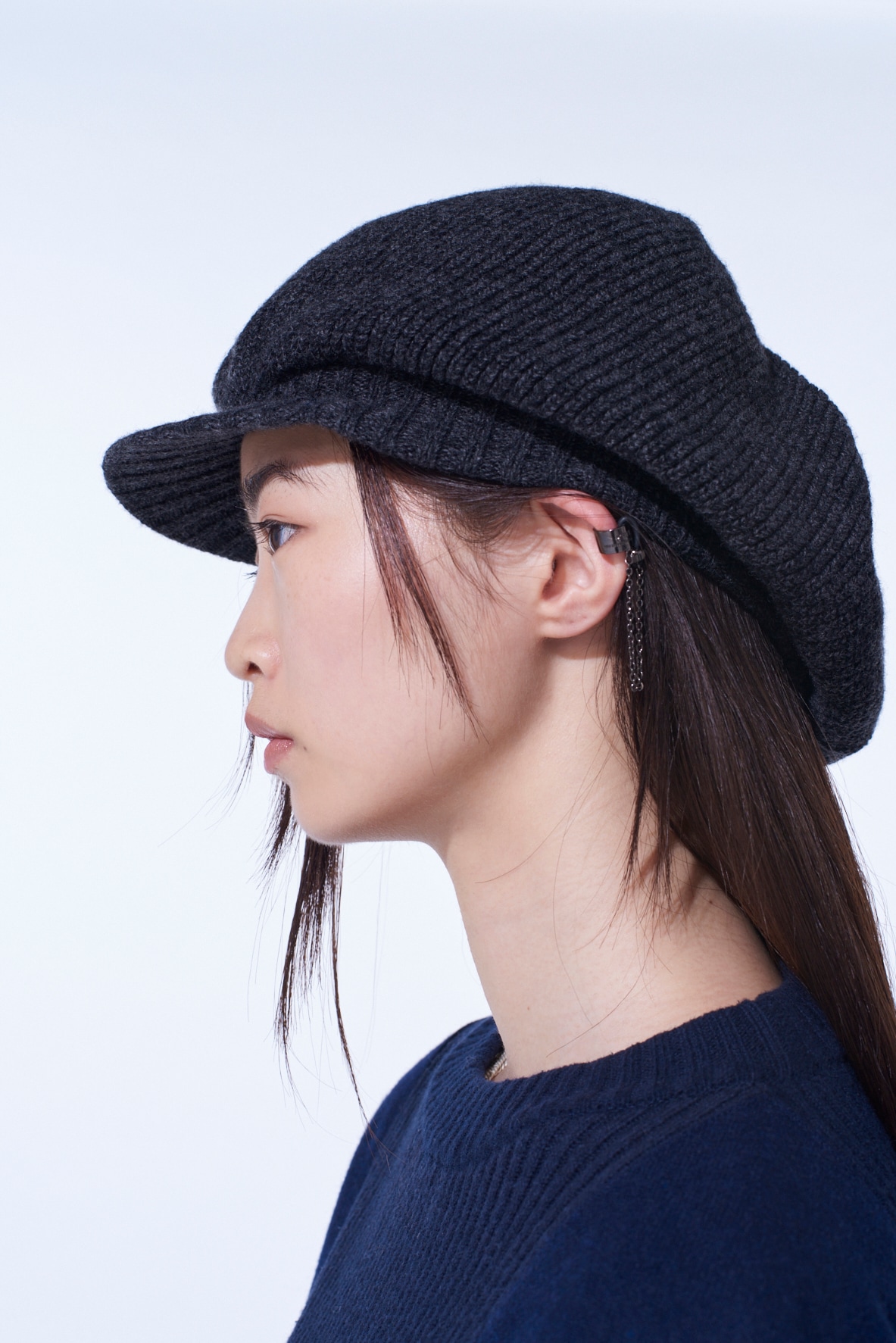 WOOL NYLON KNIT CASQUETTE