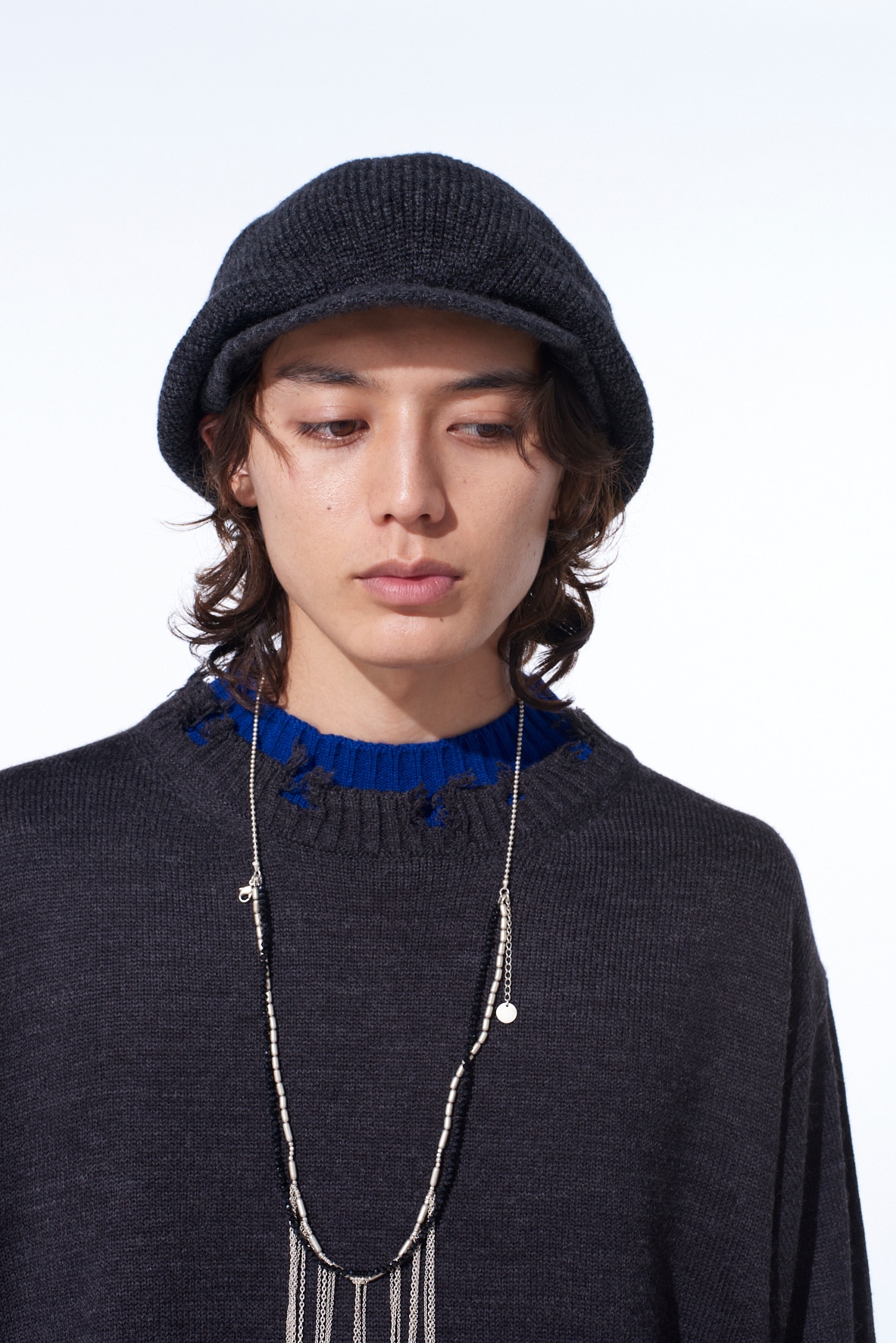 WOOL NYLON KNIT CASQUETTE