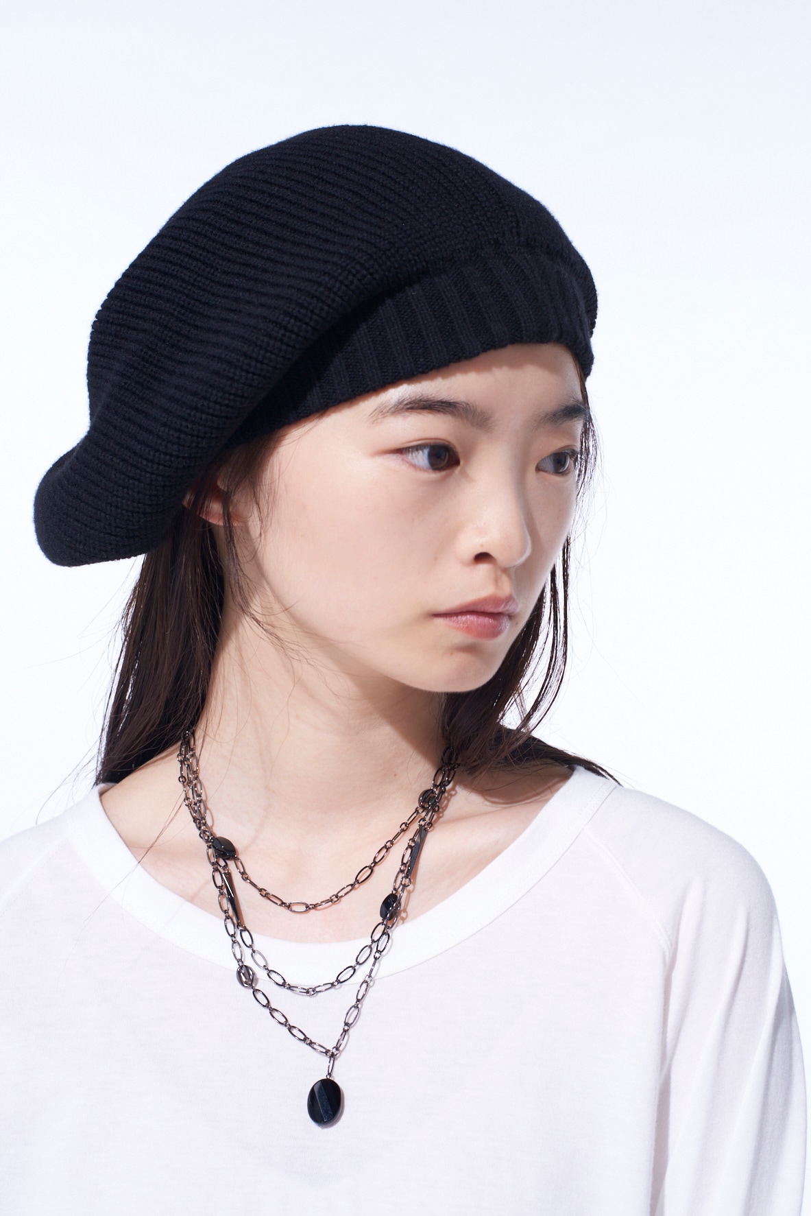 WOOL NYLON KNIT CASQUETTE