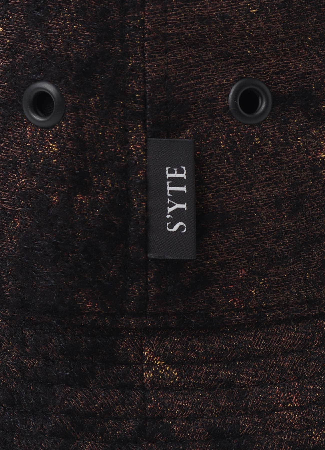 CHECK JACQUARD BUCKET HAT