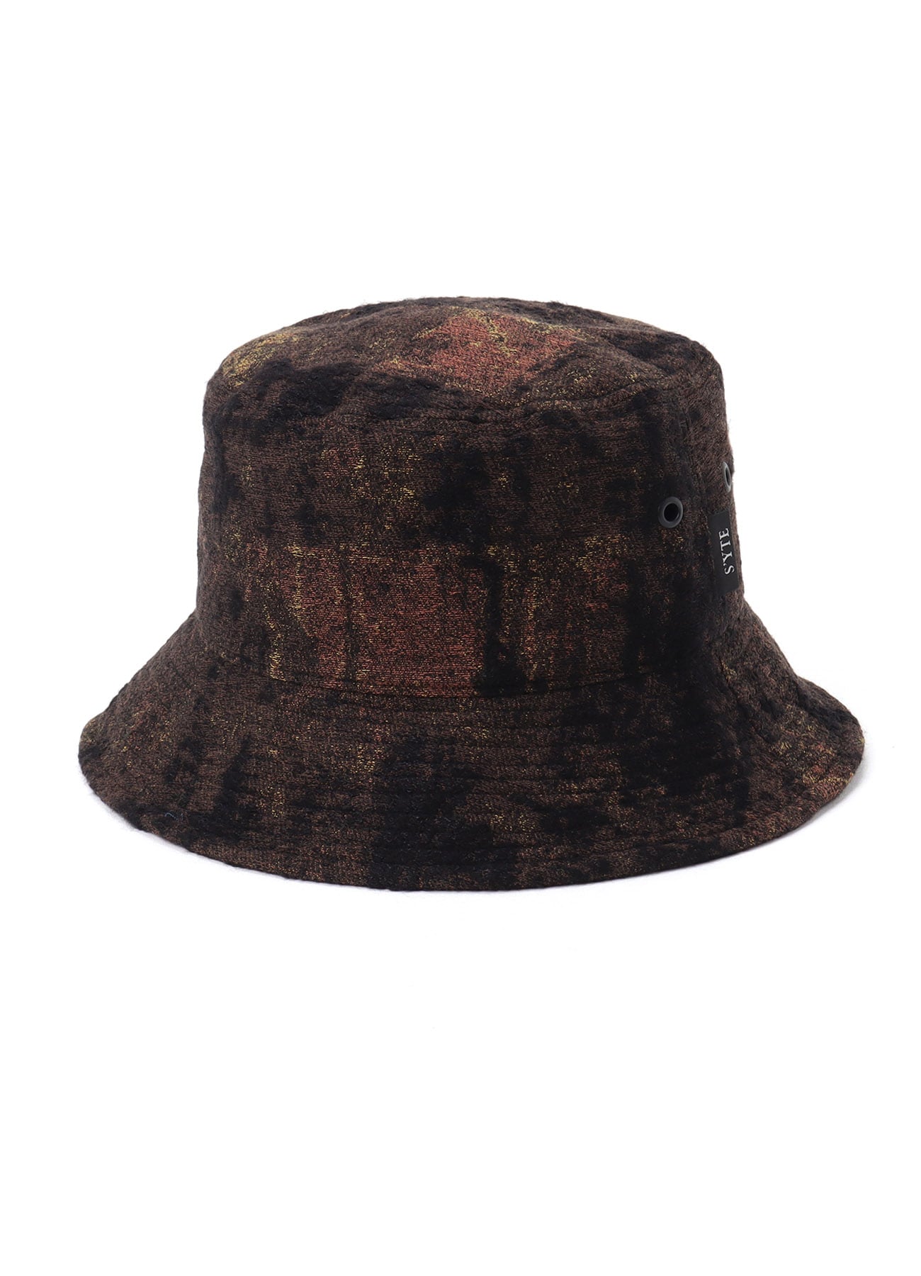 CHECK JACQUARD BUCKET HAT