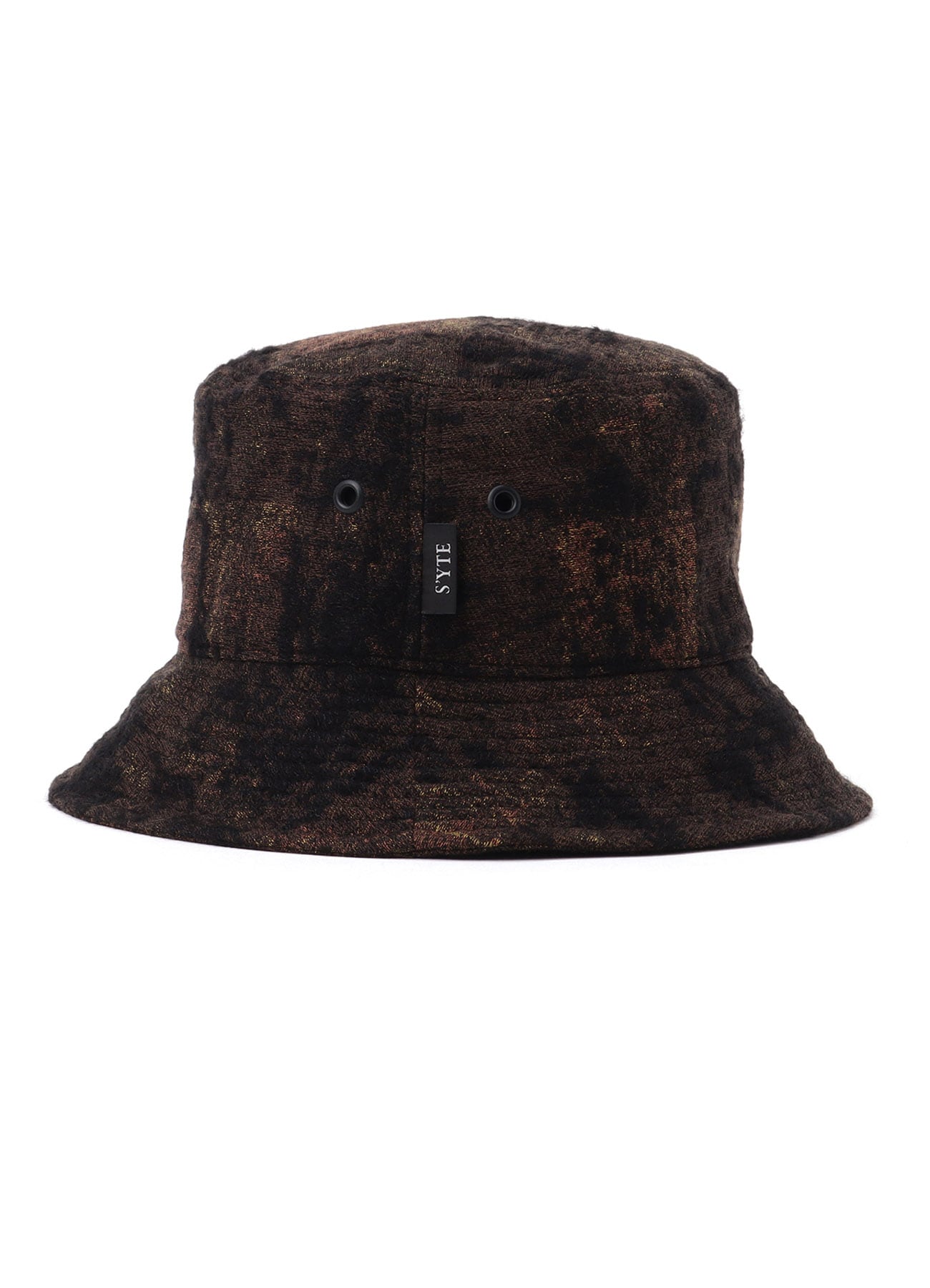 CHECK JACQUARD BUCKET HAT