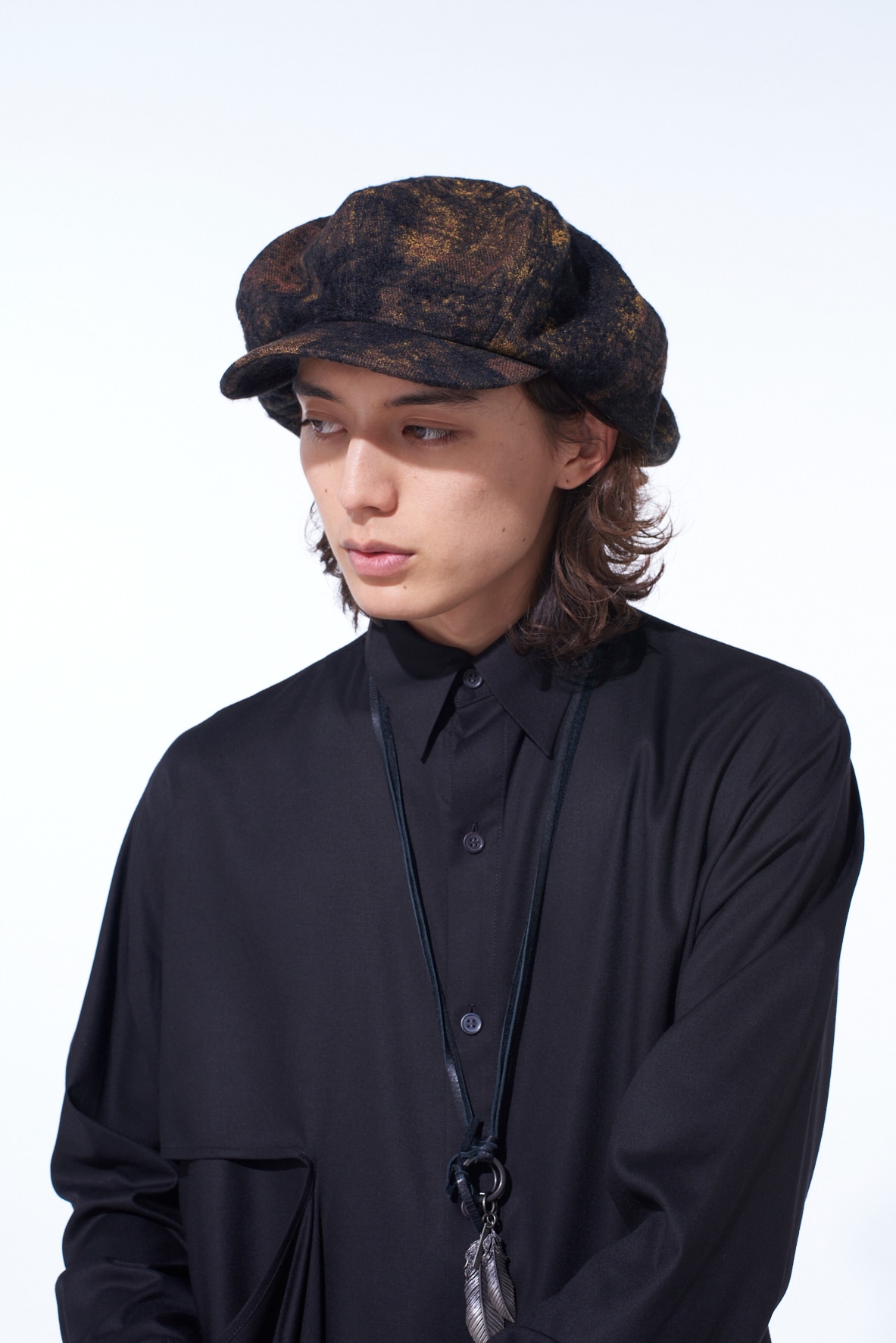 CHECK JACQUARD CASQUETTE