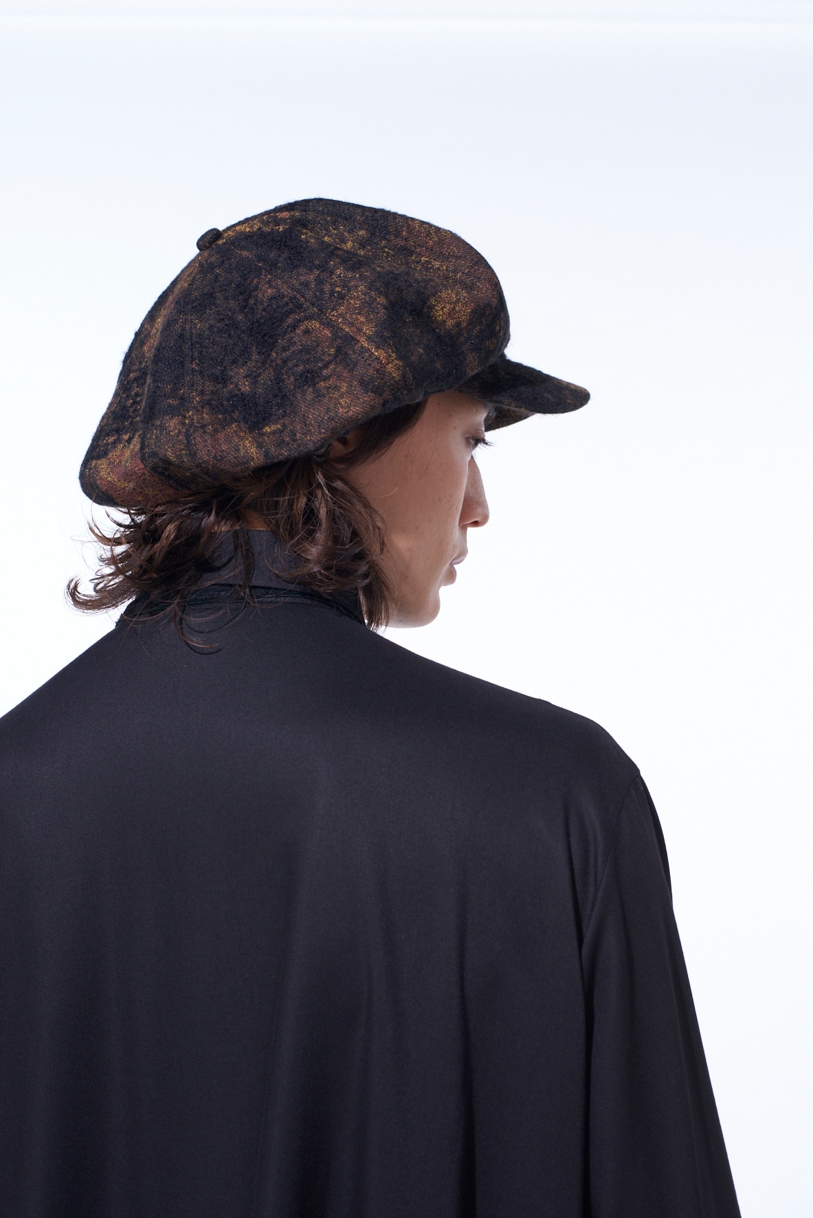 CHECK JACQUARD CASQUETTE