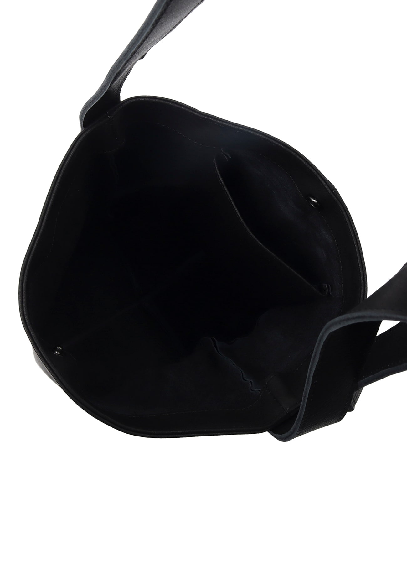 LEATHER PANEL SHOULDER BAG