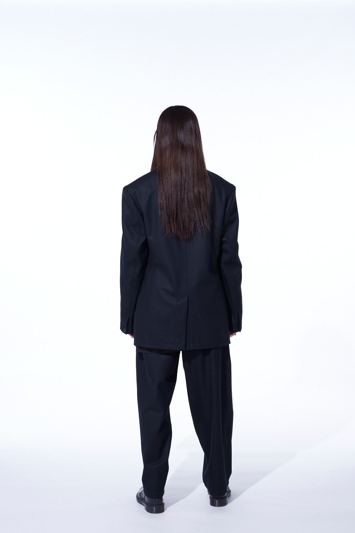 LAMB WOOL PRINTED MESSEGE EMBROIDERY TAILORED JACKET