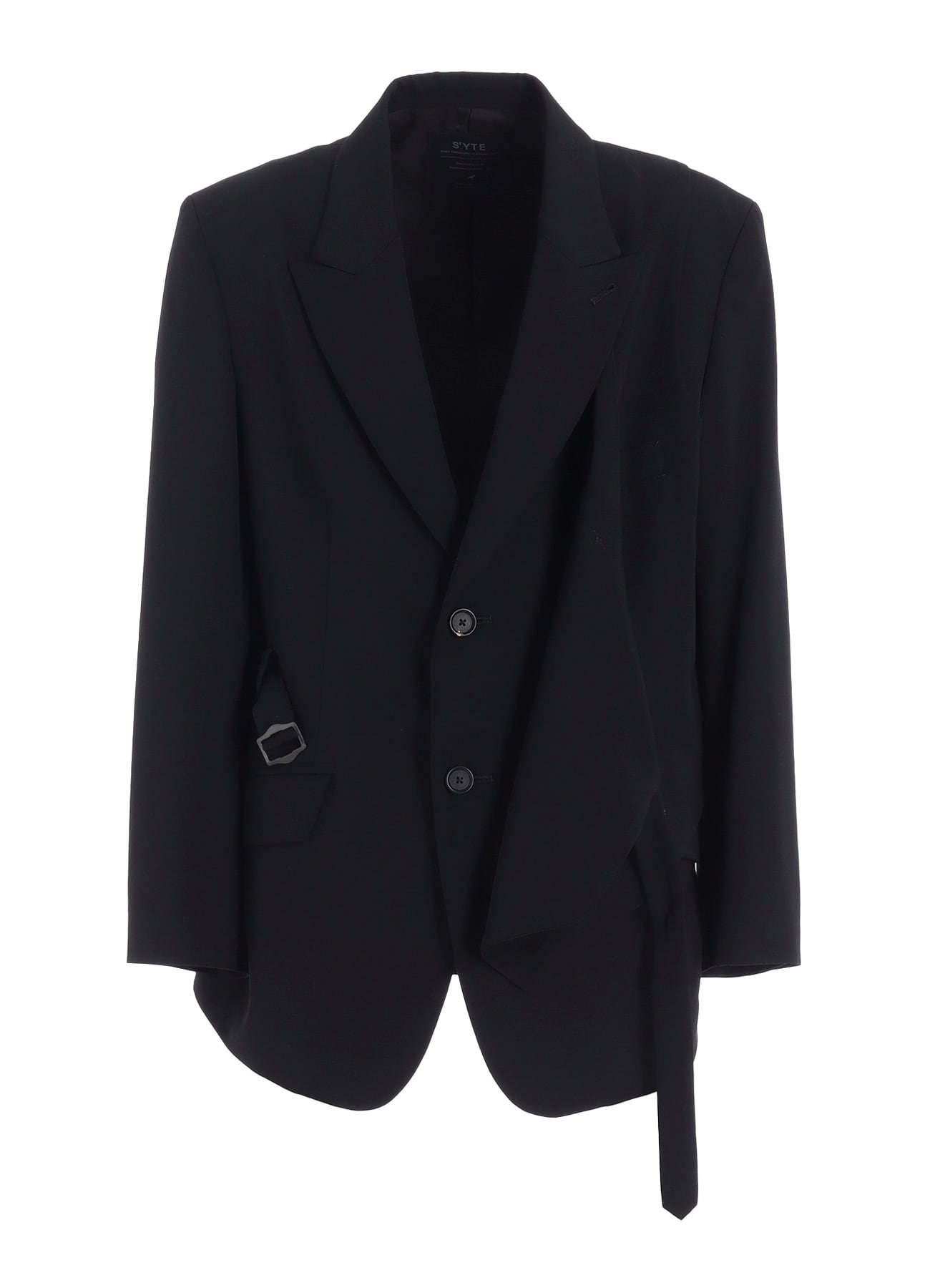 WASHER WOOL GABARDINE VEST FRONT JACKET
