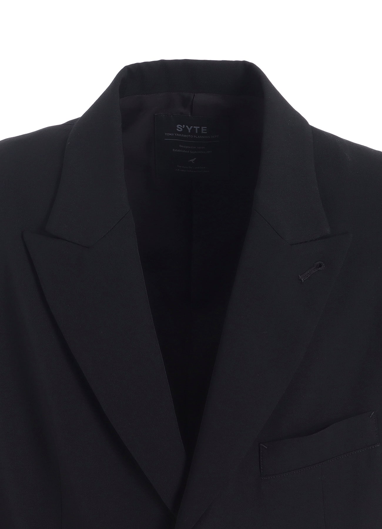 WASHER WOOL GABARDINE VEST FRONT JACKET