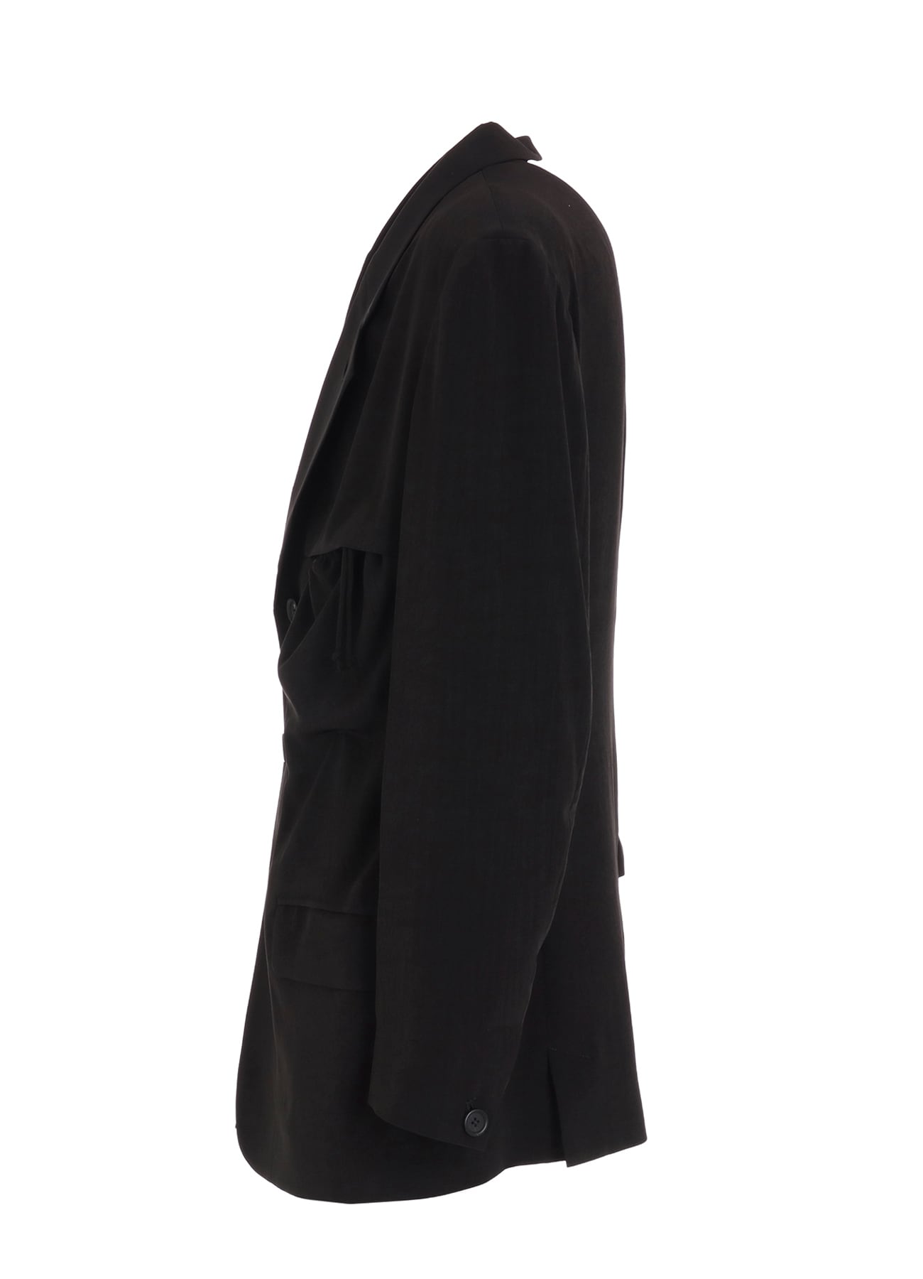 CREPE de CHINE SHIRRING POCKETS JACKET
