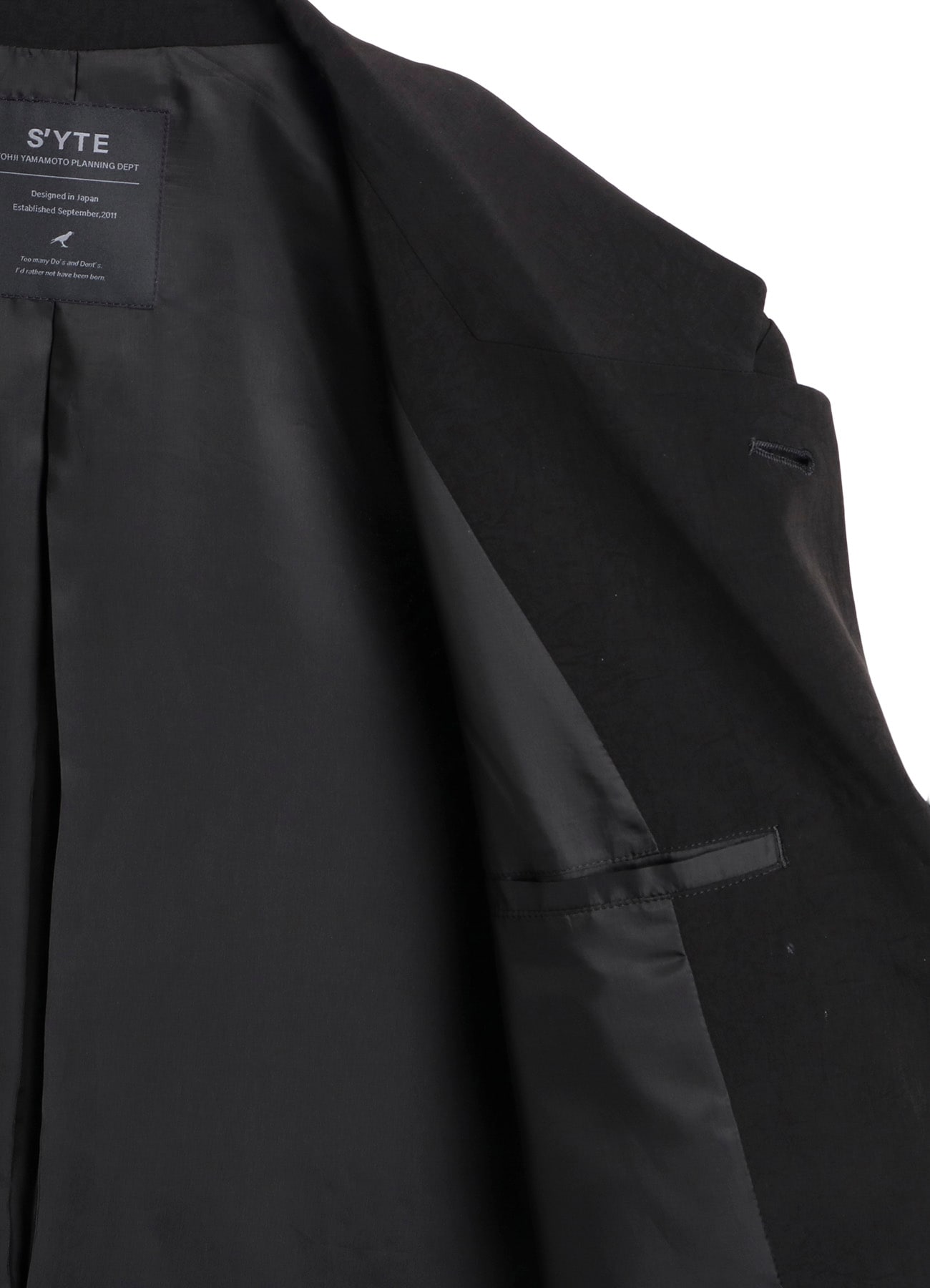 CREPE de CHINE SHIRRING POCKETS JACKET