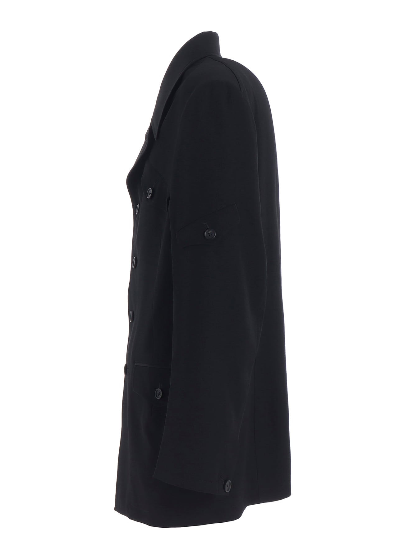 WASHER WOOL GABARDINE ASYMMETRIC POCKET JACKET