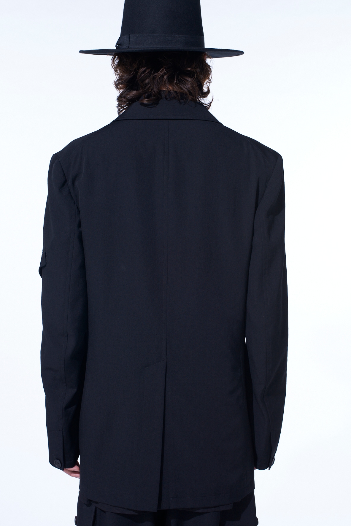 WASHER WOOL GABARDINE ASYMMETRIC POCKET JACKET