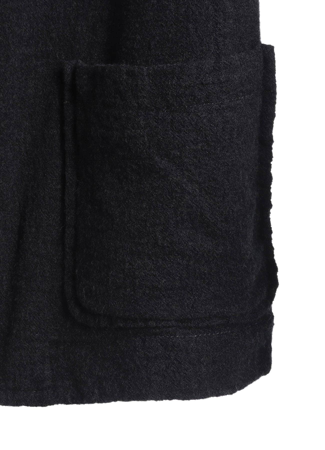 WOOL GAUZE SEMI-PEAKED JACKET