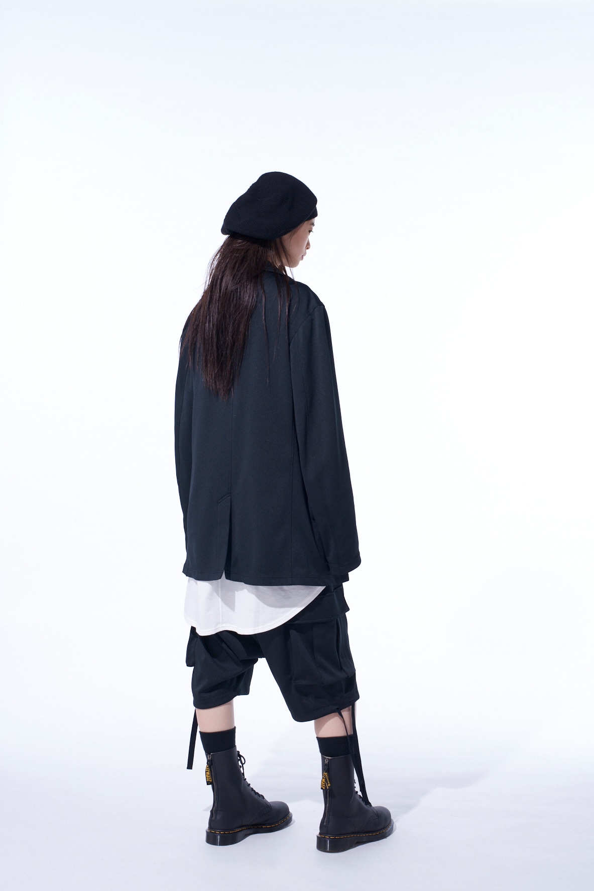 PE/SMOOTH ZIPPER THREAD TURTLE NECK JACKET