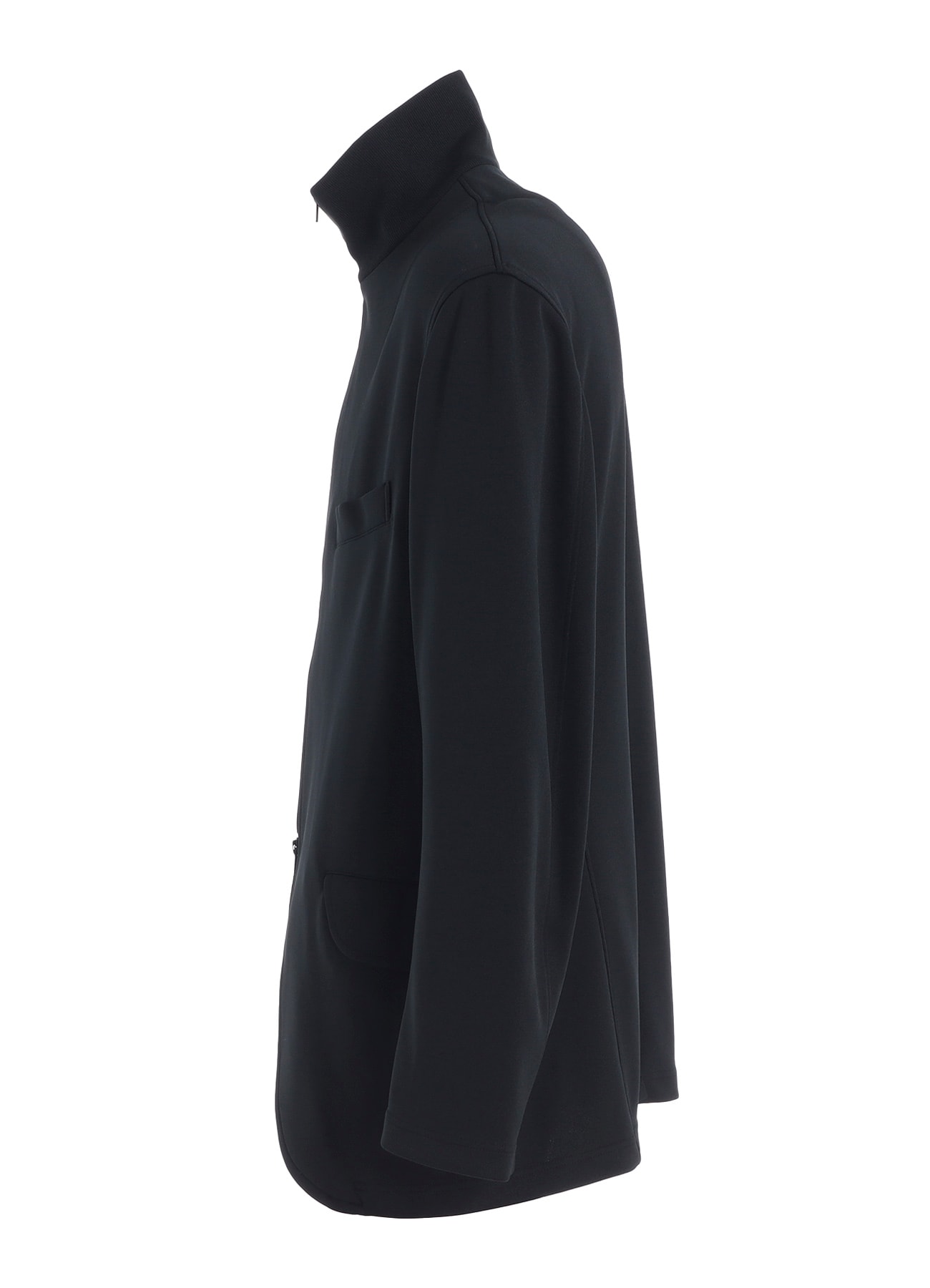 PE/SMOOTH ZIPPER THREAD TURTLE NECK JACKET