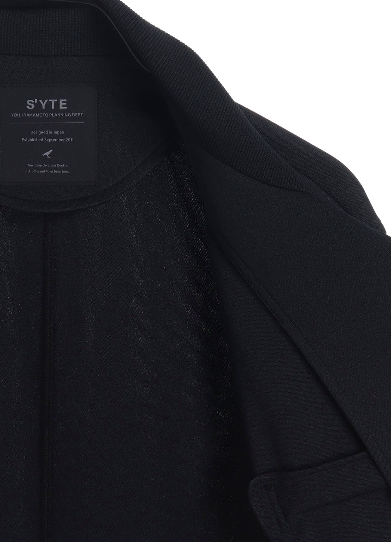 PE/SMOOTH ZIPPER THREAD TURTLE NECK JACKET