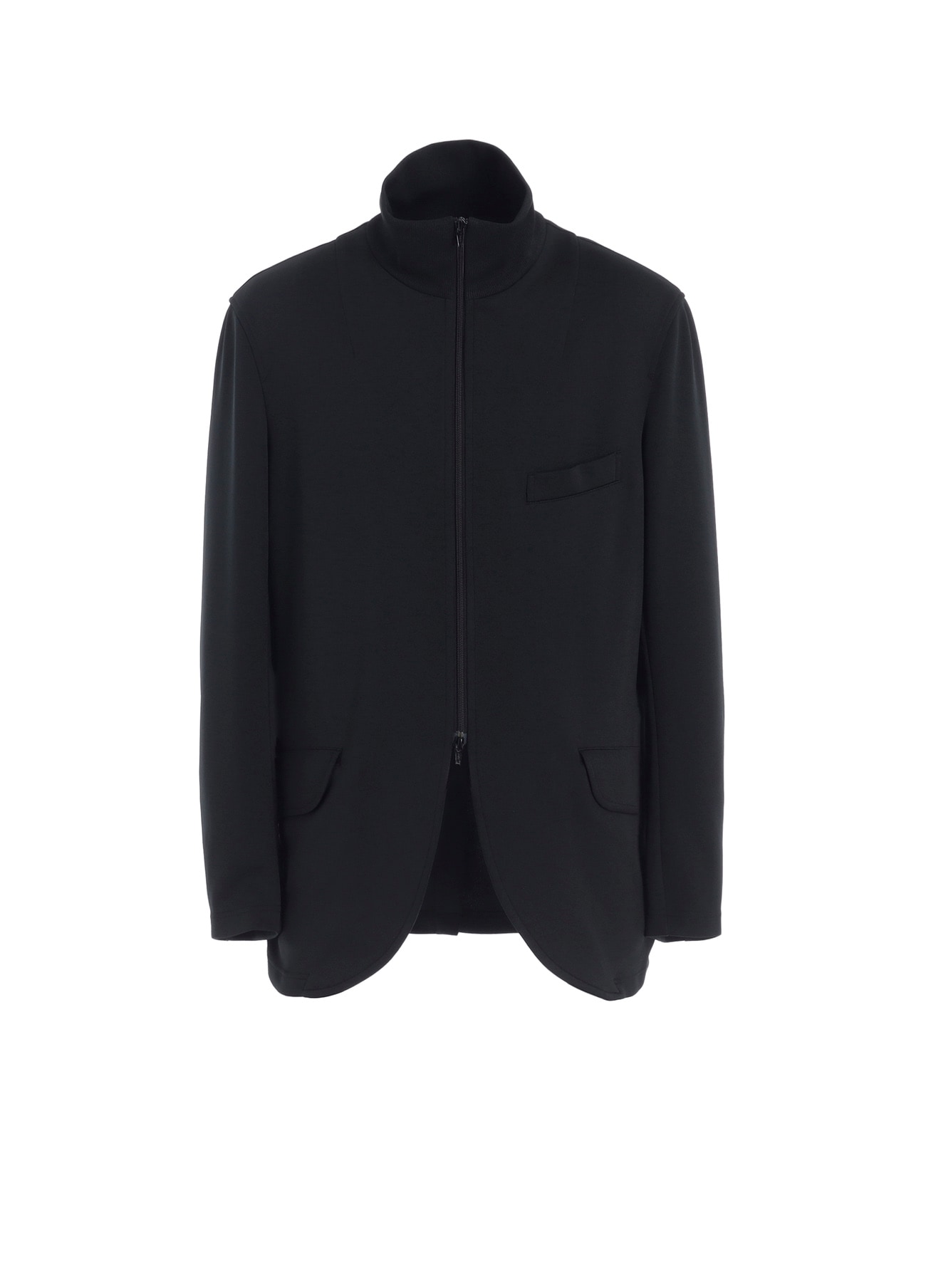 PE/SMOOTH ZIPPER THREAD TURTLE NECK JACKET