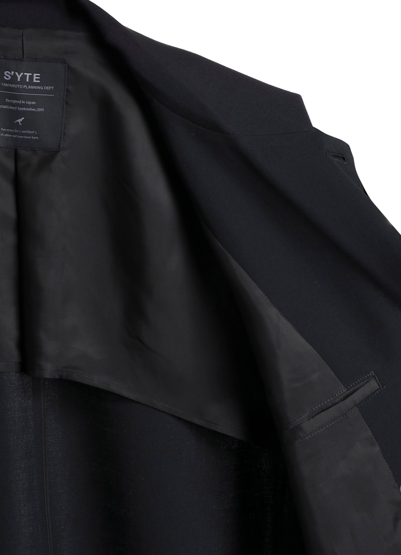 WASHER WOOL GABARDINE PRINT EMBROIDERY TAILORED JACKET