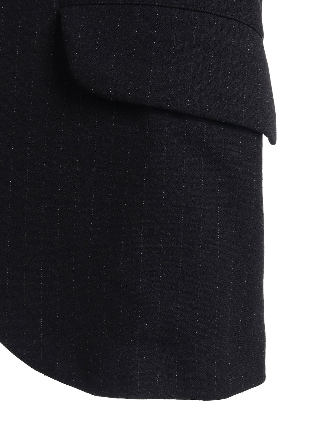 STRIPED SILK ANGORA WOOL 6 BUTTONS TAILORED JACKET