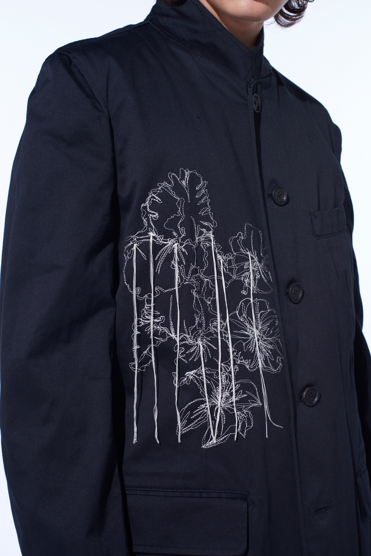WEPON CLOTH 5 BUTTON EMBROIDERY TAILORED JACKET