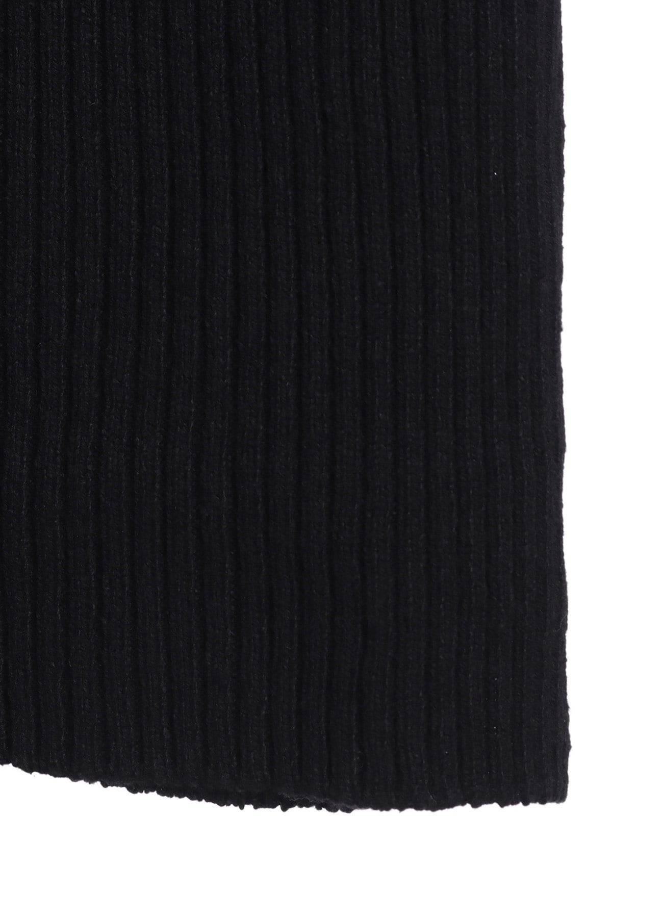 7G WOOL COTTON RIB PULLOVER WITH FLANNEL SHOULDER AND ELBOW PATCHES