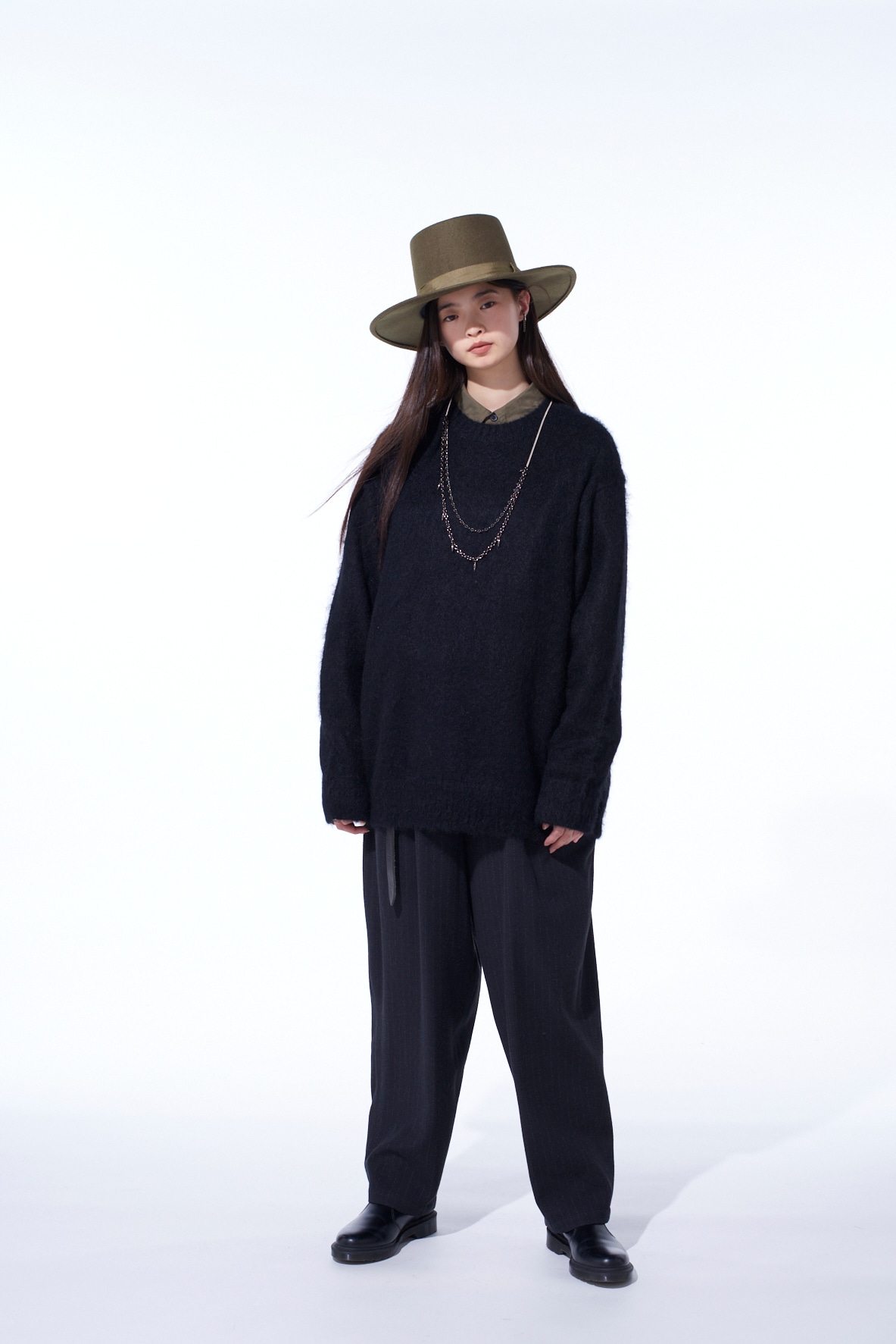 5G BRUSHED MOHAIR PULLOVER