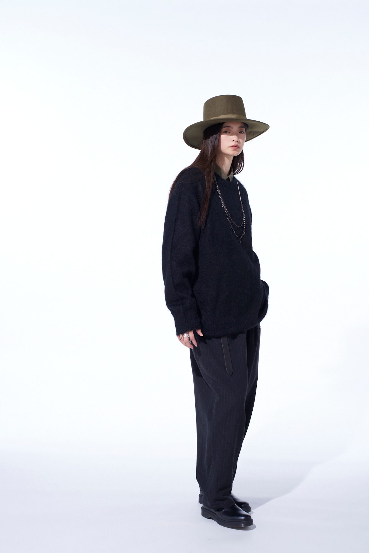 5G BRUSHED MOHAIR PULLOVER