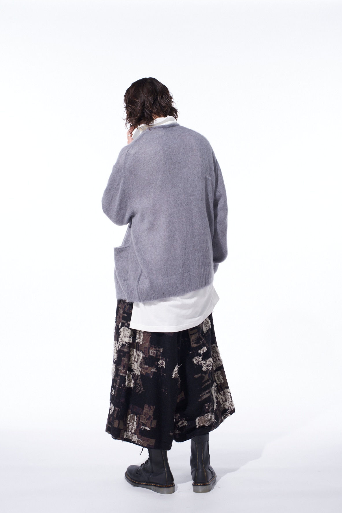 5G BRUSHED MOHAIR CARDIGAN