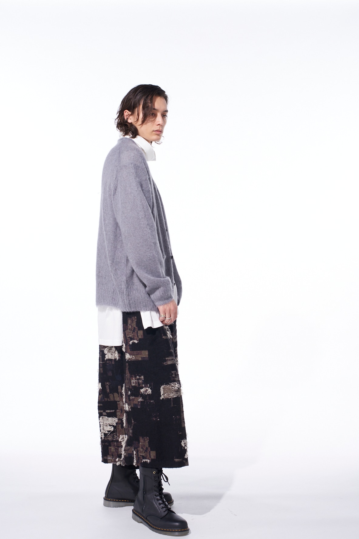 5G BRUSHED MOHAIR CARDIGAN