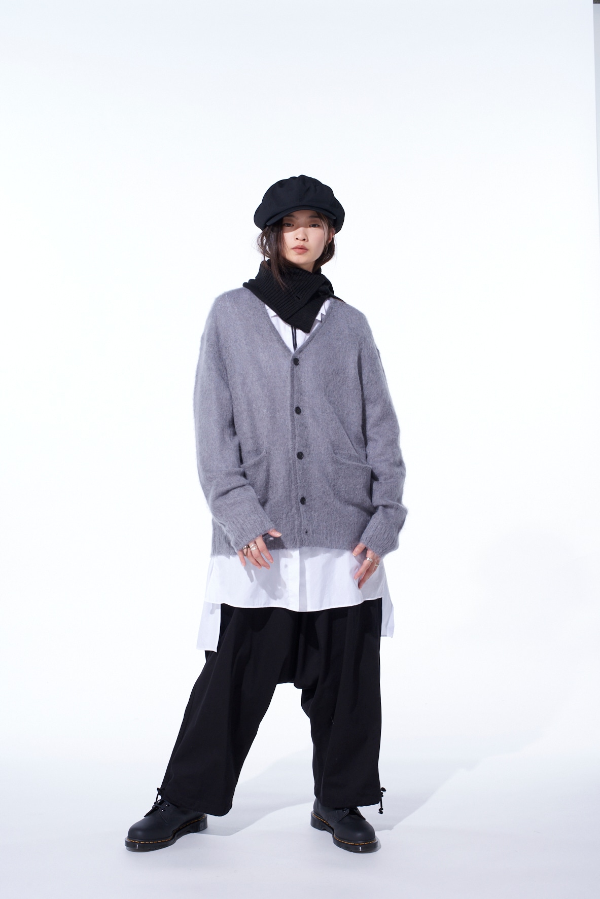 5G BRUSHED MOHAIR CARDIGAN