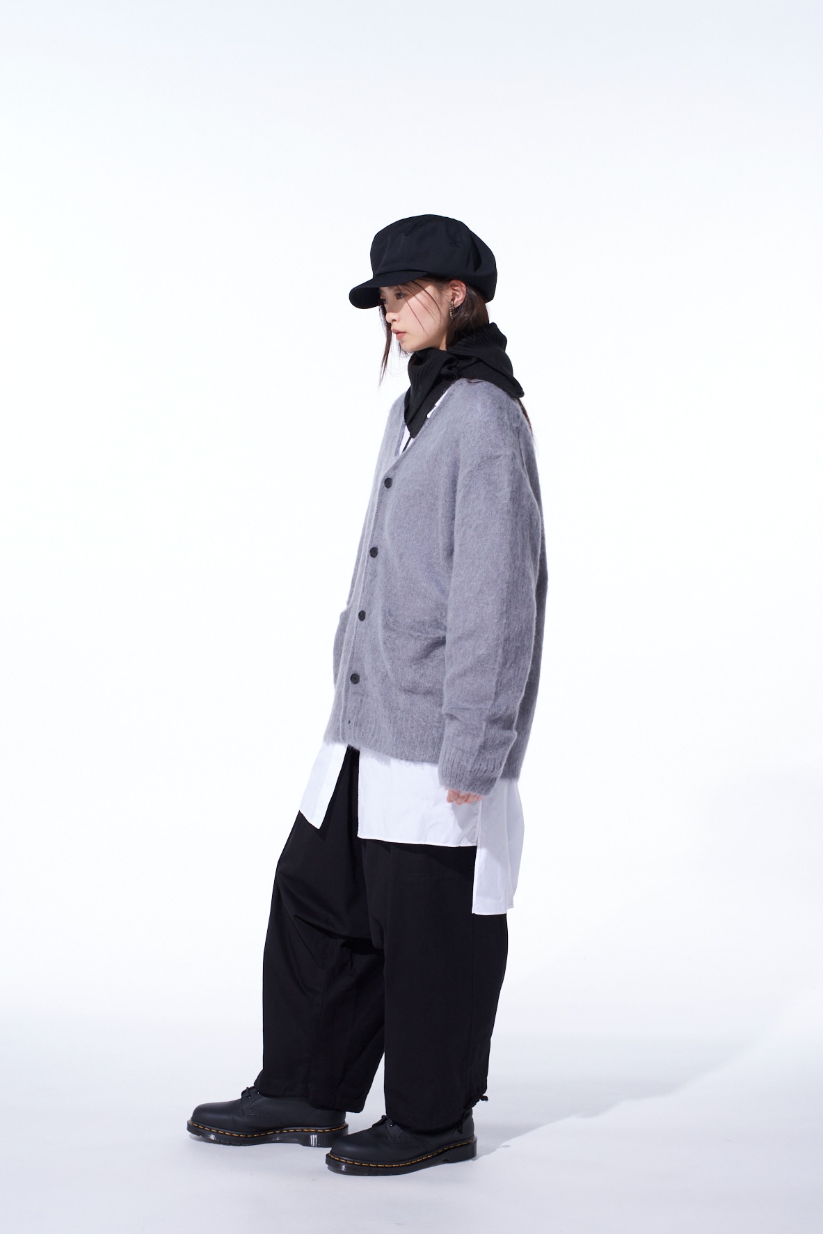 5G BRUSHED MOHAIR CARDIGAN