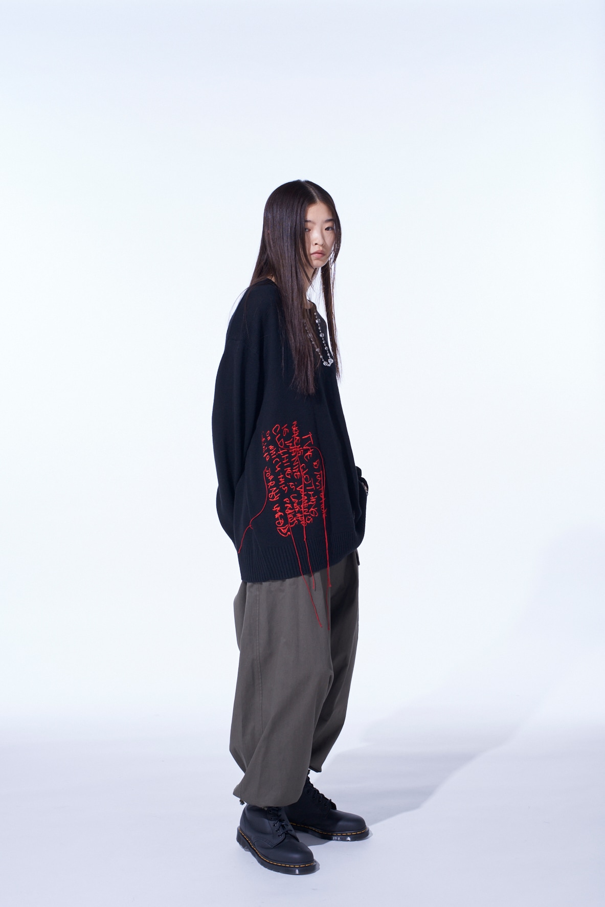 7G WOOL-BLEND INTARSIA MESSAGE PULLOVER
