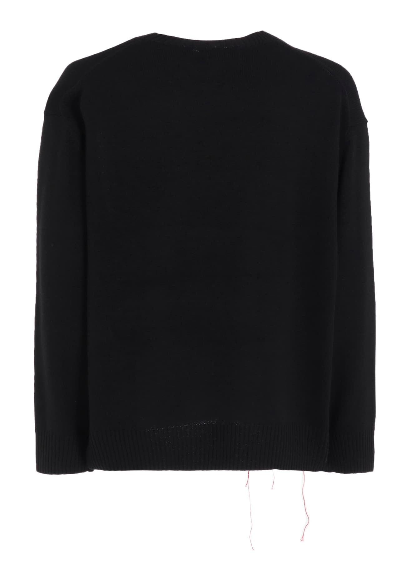 7G WOOL-BLEND INTARSIA MESSAGE PULLOVER
