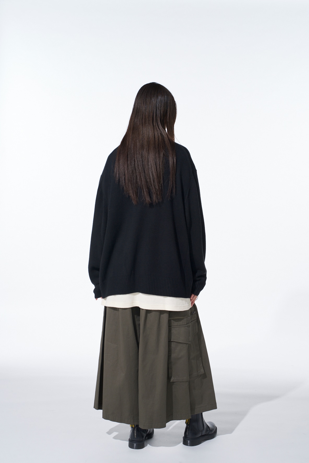 7G WOOL-BLEND INTARSIA MESSAGE CARDIGAN