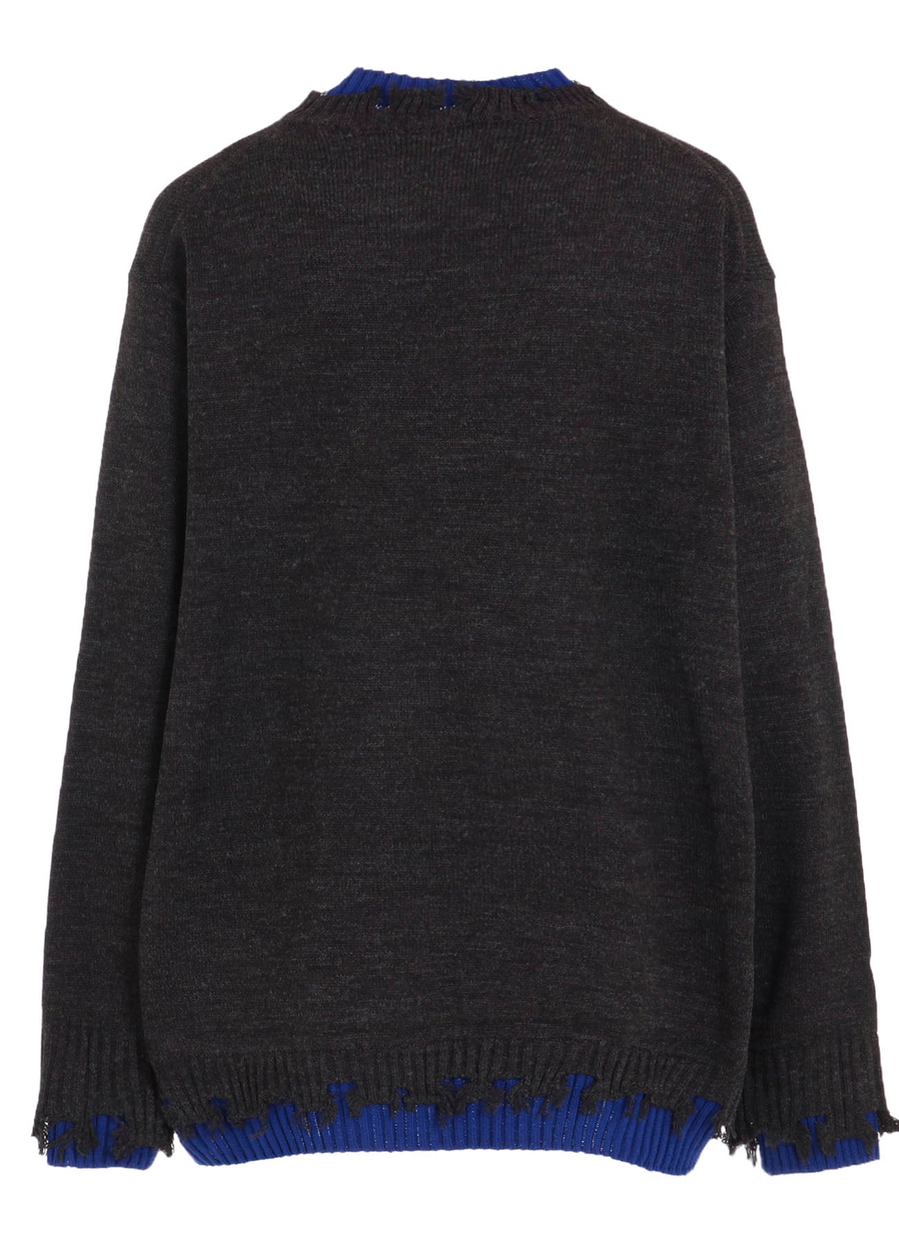 CORPILON BULKY WOOL COLOR-BLOCKED DAMAGE PULLOVER