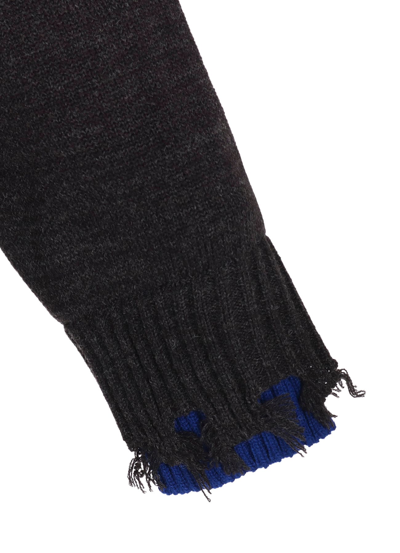 CORPILON BULKY WOOL COLOR-BLOCKED DAMAGE PULLOVER